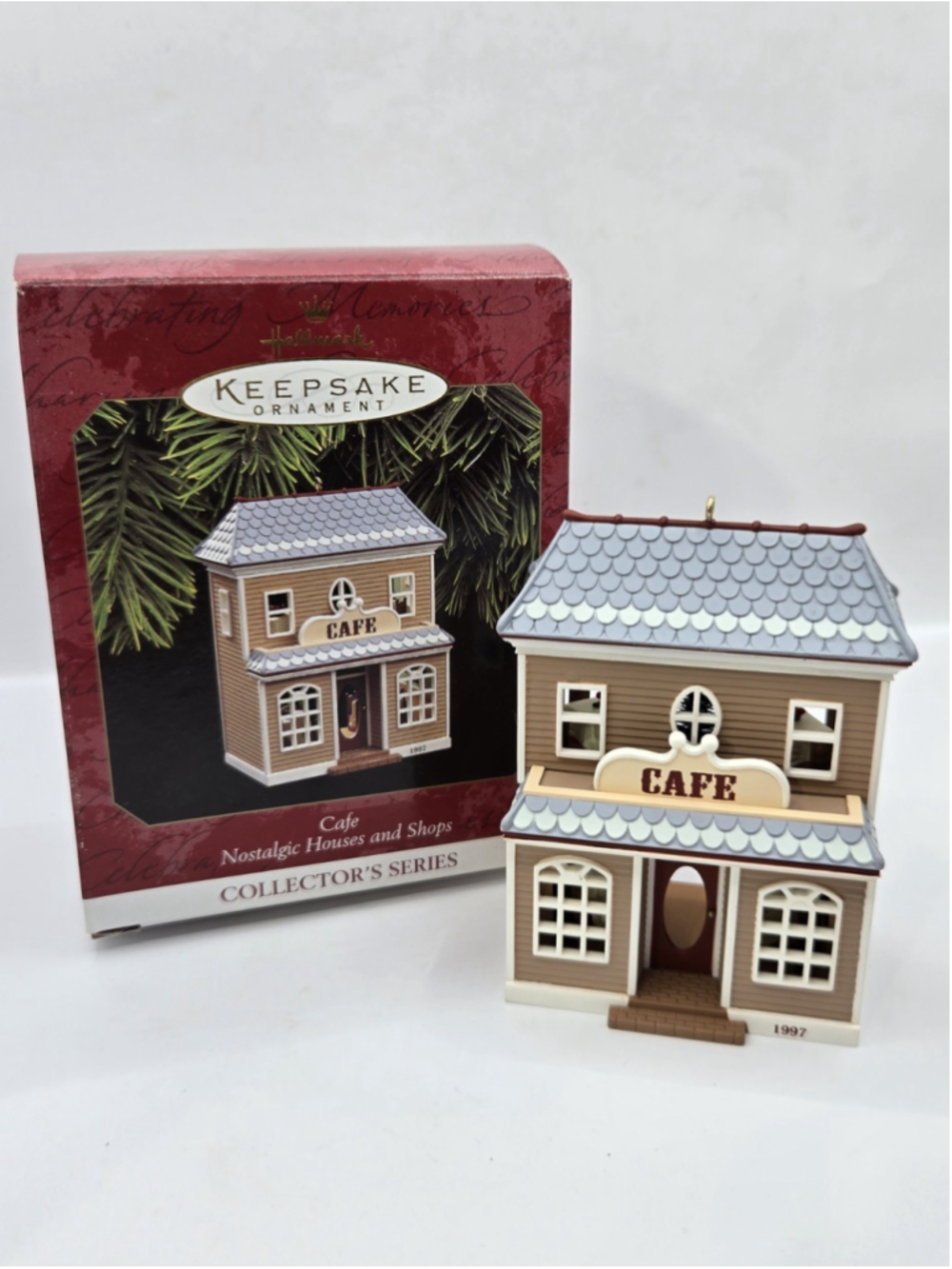 Vintage 1997 Hallmark Cafe Keepsake Christmas Ornament With Box